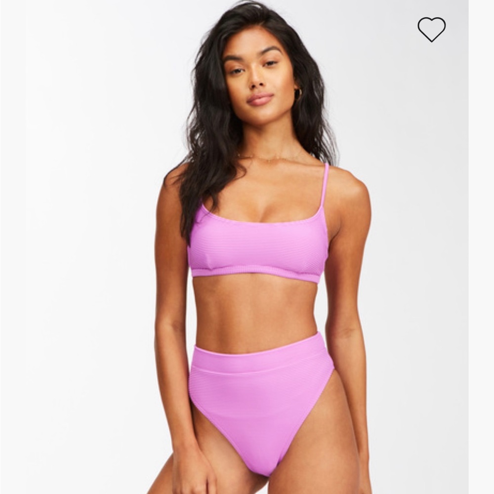 NWT Billabong Tanlines Avery mini scoop neck bikini top. Color: purple - Picture 3 of 10